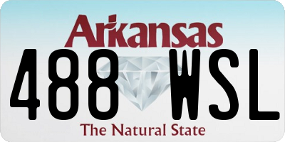 AR license plate 488WSL
