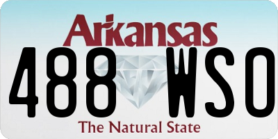 AR license plate 488WSO