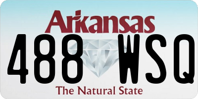 AR license plate 488WSQ