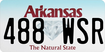 AR license plate 488WSR