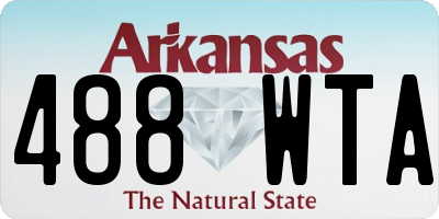 AR license plate 488WTA