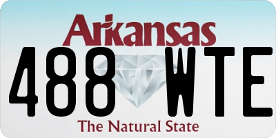 AR license plate 488WTE