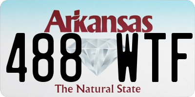 AR license plate 488WTF