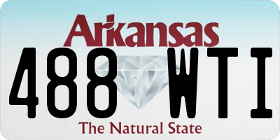 AR license plate 488WTI