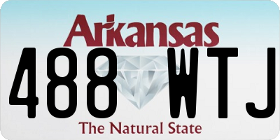 AR license plate 488WTJ