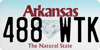 AR license plate 488WTK