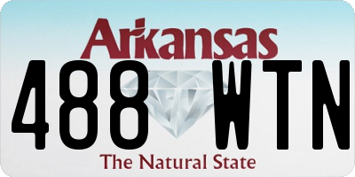 AR license plate 488WTN