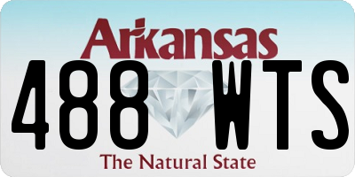 AR license plate 488WTS