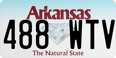AR license plate 488WTV