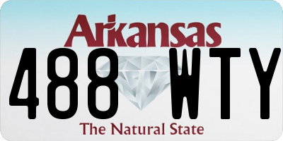 AR license plate 488WTY