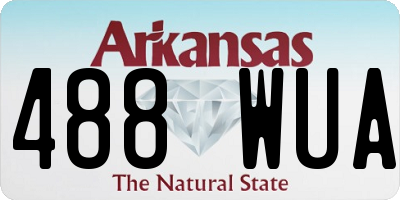 AR license plate 488WUA