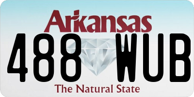 AR license plate 488WUB