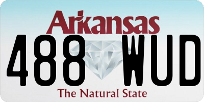 AR license plate 488WUD
