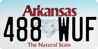 AR license plate 488WUF