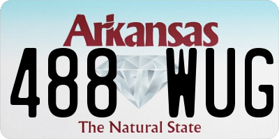 AR license plate 488WUG