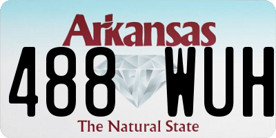 AR license plate 488WUH