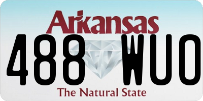 AR license plate 488WUO