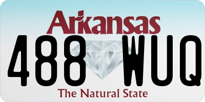 AR license plate 488WUQ