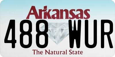 AR license plate 488WUR