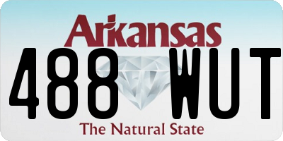 AR license plate 488WUT