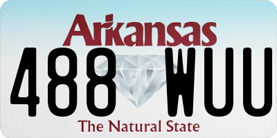 AR license plate 488WUU