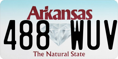 AR license plate 488WUV