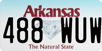 AR license plate 488WUW