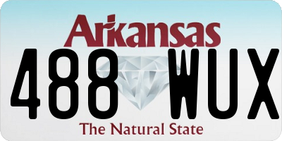 AR license plate 488WUX