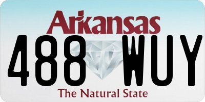 AR license plate 488WUY