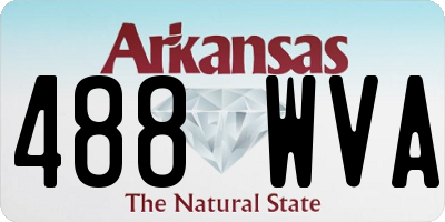 AR license plate 488WVA