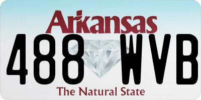 AR license plate 488WVB