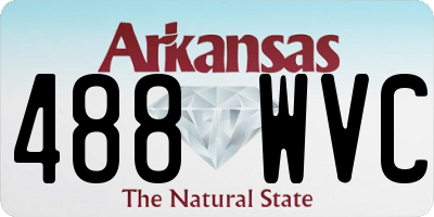 AR license plate 488WVC