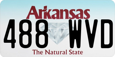 AR license plate 488WVD