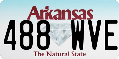 AR license plate 488WVE
