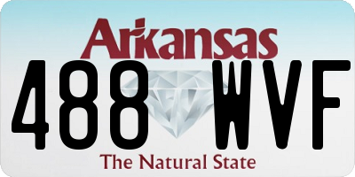 AR license plate 488WVF