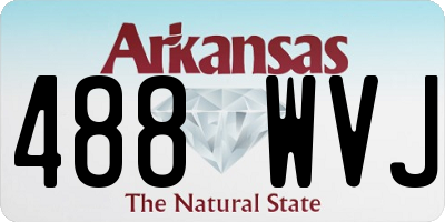 AR license plate 488WVJ