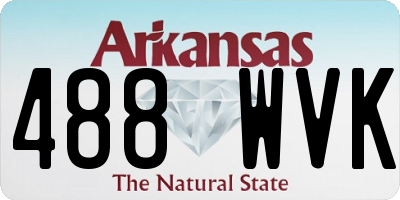 AR license plate 488WVK