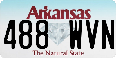 AR license plate 488WVN