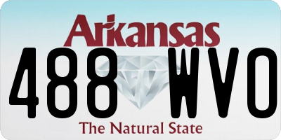 AR license plate 488WVO