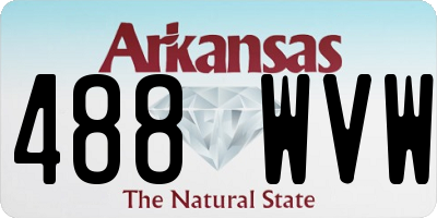 AR license plate 488WVW
