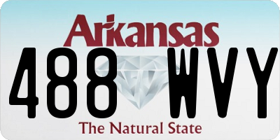 AR license plate 488WVY
