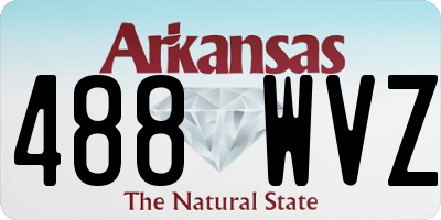 AR license plate 488WVZ