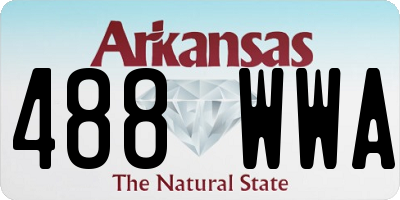 AR license plate 488WWA