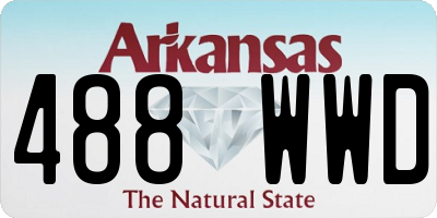 AR license plate 488WWD