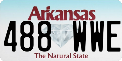 AR license plate 488WWE