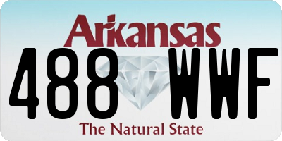 AR license plate 488WWF