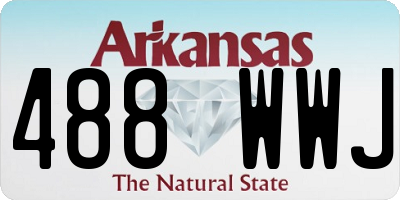 AR license plate 488WWJ