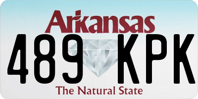 AR license plate 489KPK