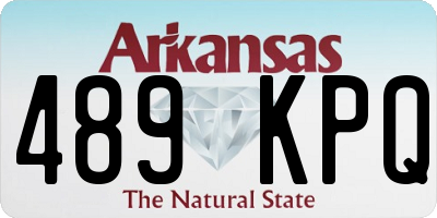 AR license plate 489KPQ