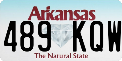 AR license plate 489KQW